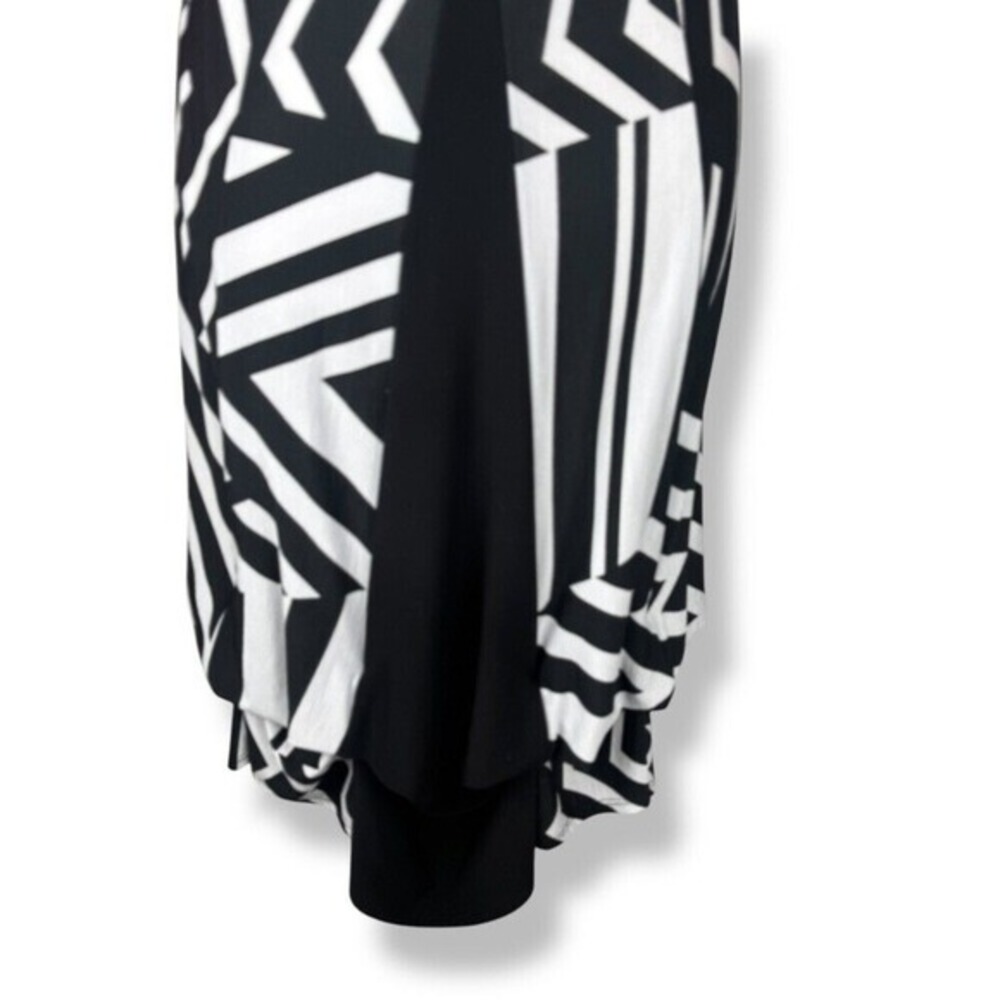 Joseph‎ Ribkoff Women's Size 8 Sleeveless Geometric Bubble Hem Dress Retro Artsy - Picture 6 of 10